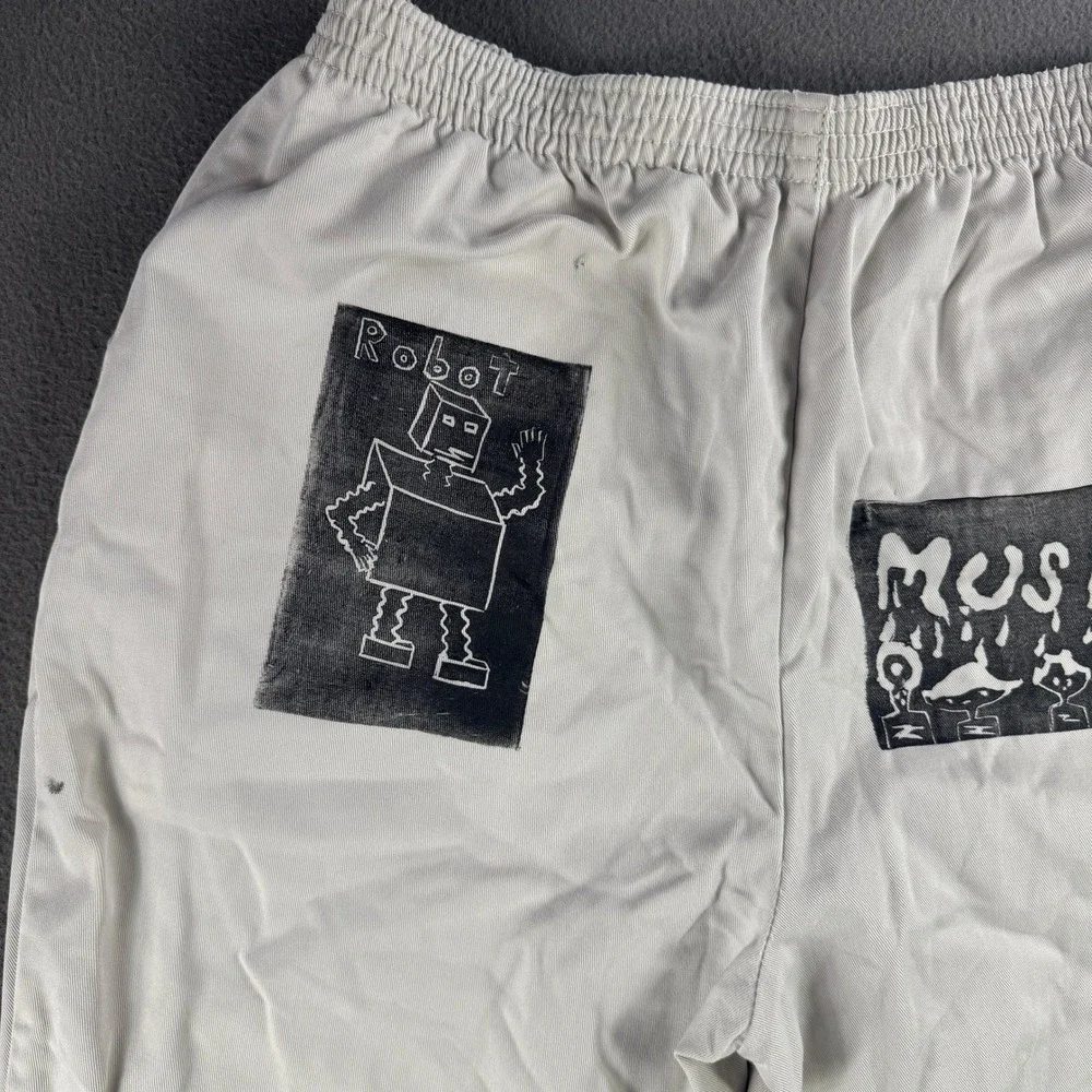 Vintage Chic Denim Pants Women 14P Robot Mushroom Y2K Skate Baggy‎ Street Boho
